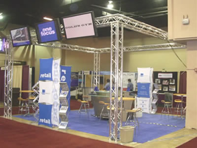 20' x 20' trade show exhibit booth